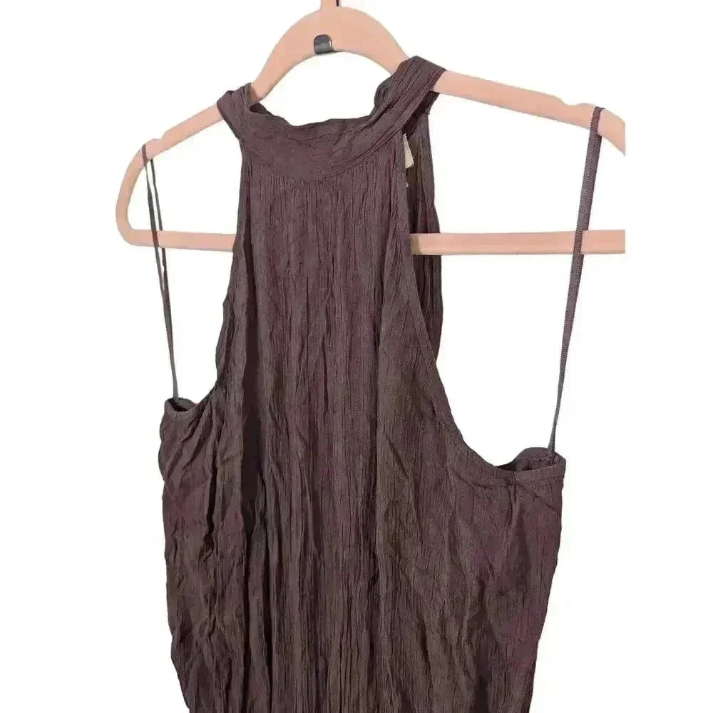 O'NEILL Womens Dark Mauve Sleeveless Jumpsuit Romper Ties in the Back Size M - Picture 3 of 11